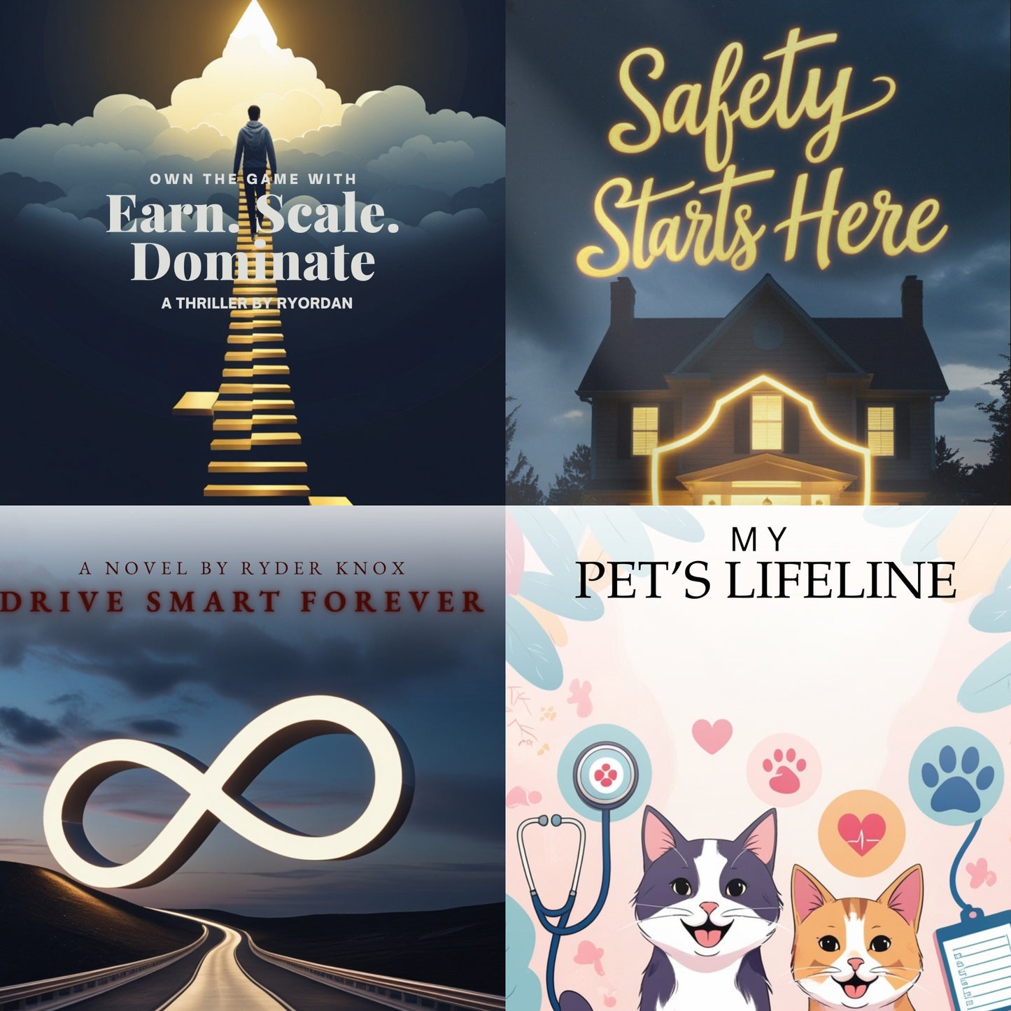 Senior's Bundle: Earn.Scale.Dominate, Safety Starts Here, Drive Smart Forever & My pet's Lifeline