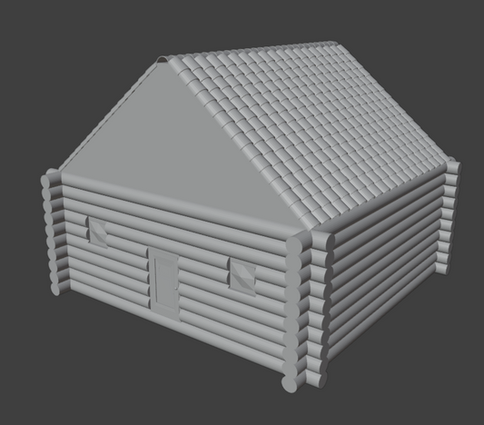 3D Log Cabin