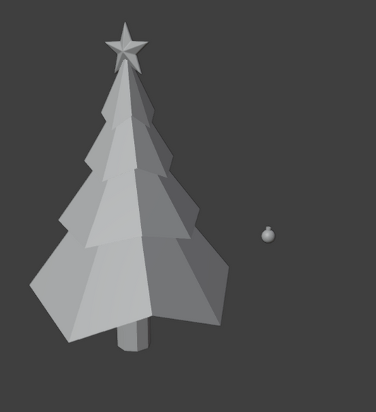 3D Christmas Tree & Ornaments